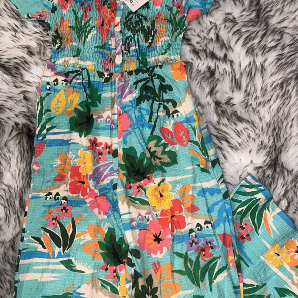 Zara Floral Jumpsuit with Vibrant Colors
